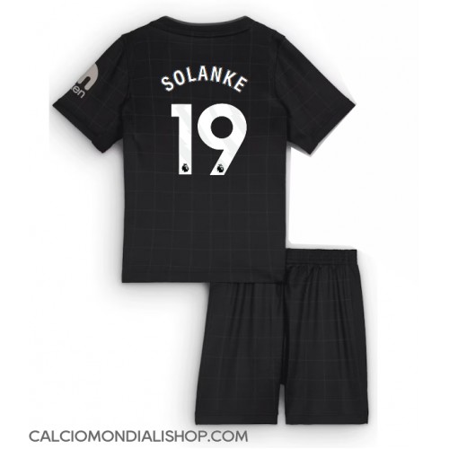 Maglie da calcio Tottenham Hotspur Dominic Solanke #19 Seconda Maglia Bambino 2025-26 Manica Corta (+ Pantaloni corti)
